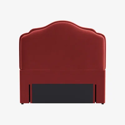 Loaf Sugar Puff Headboard, Double (Rocking Horse Clever Velvet)