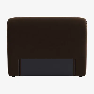 Loaf Cookie Headboard, Double (Warm Brownie Clever Velvet)