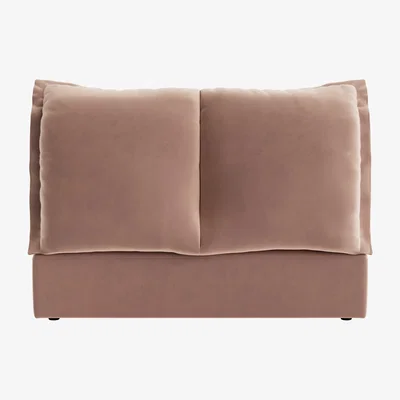 Loaf Beddy-Byes Headboard, King (Milky Tea Clever Velvet)