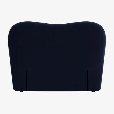 Loaf Monroe Headboard, Double (Pen Nib Blue Clever Velvet)