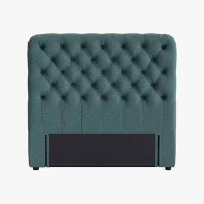 Loaf Snoozemuffin Headboard, Double (Puddle Clever Linen)