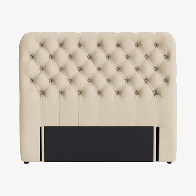 Loaf Snoozemuffin Headboard, King (Sandy Shoe Clever Slubby Linen)
