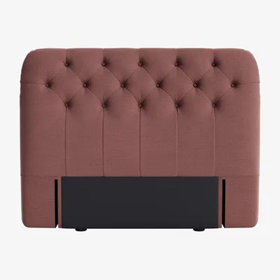Loaf Bedlington Headboard, Double (Preserved Plums Clever Linen)