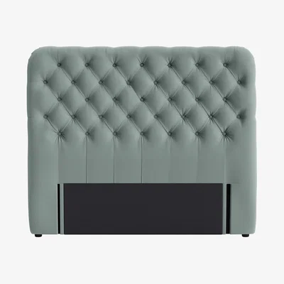 Loaf Snoozemuffin Headboard, King (Tin Man Clever Velvet)