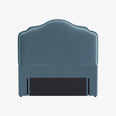 Loaf Sugar Puff Headboard, Double (Birthday Candle Clever Velvet)
