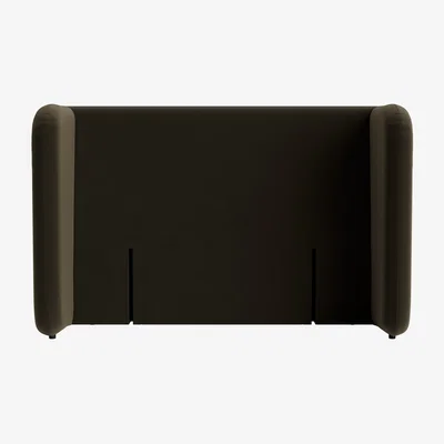 Loaf Snoozeliner Headboard, Double (Wine Bottle Clever Velvet)