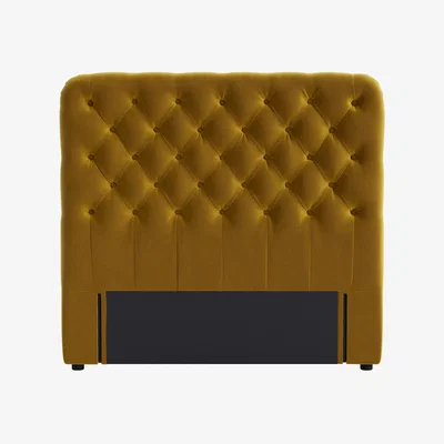 Loaf Snoozemuffin Headboard, Double (Honey Pot Clever Velvet)