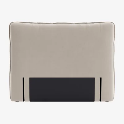 Loaf Pillow Talker Headboard, King (Warm Dough Clever Velvet)