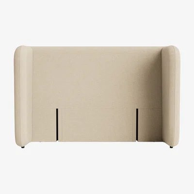 Loaf Snoozeliner Headboard, Double (Sandy Shoe Clever Slubby Linen)