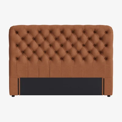 Loaf Snoozemuffin Headboard, Superking (Cinnamon Bun Clever Linen)