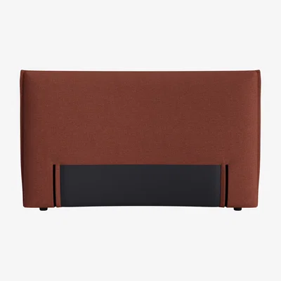 Loaf Archy Headboard, Double (Brick Dust Clever Slubby Linen)