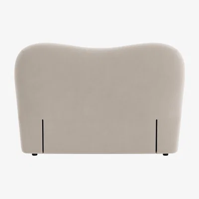Loaf Monroe Headboard, King (Warm Dough Clever Velvet)