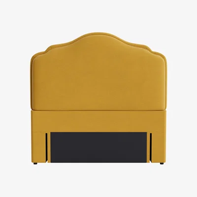 Loaf Sugar Puff Headboard, Double (Butter Drip Clever Linen)