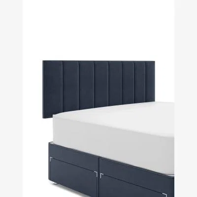 Marks & Spencer M&S  Panelled Strutted Headboard - 3FT - Navy, Navy,Charcoal,Light Grey,Silver,Natural,Grey,Silver Grey,Mid Grey,Mink