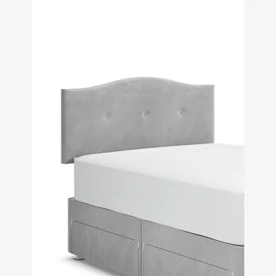 Marks & Spencer M&S  Classic Curve Button Strutted Headboard - 3FT - Silver Grey, Silver Grey,Mid Grey,Navy,Grey,Natural,Charcoal,Light Grey,Mink,Silver