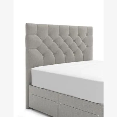 Marks & Spencer M&S  Deep Button Headboard - 5FT - Natural, Natural,Navy,Charcoal,Mid Grey,Mink,Silver,Grey,Silver Grey,Light Grey