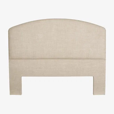 OKA OKA, King Stanhope Headboard - Natural, Headboards, Linen/Wood