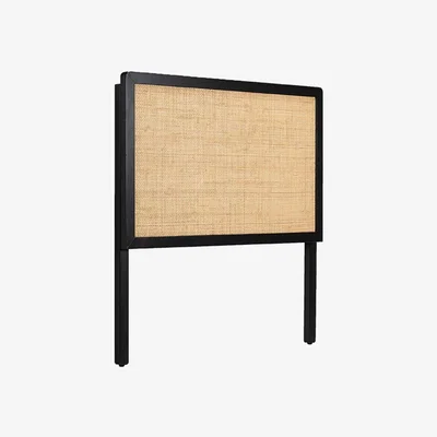Olivia's Leitmotiv Galant Headboard in Black Wood