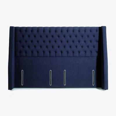 Downtown Hypnos Vienna Euro Wide Winged Headboard - 75cm Small Single - Premium Fabric