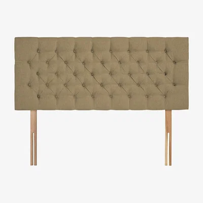 Downtown Sleepeezee Rose Strutted Headboard - Beige, Cream, Black, Purple, Pink, Blue, Grey, Silver, Orange, Yellow