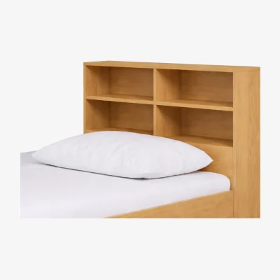 The Range Bookcase Headboard Attachment, Oak Effect - Brown