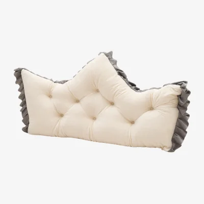 The Range Lifeideas Tufted Crown Headboard Pillow 90*50cm - Pearl White