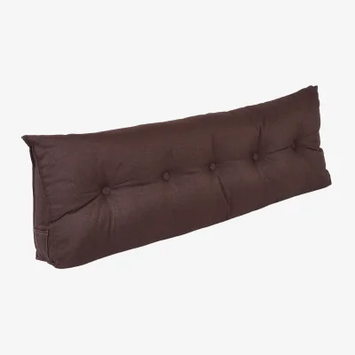 The Range 150cm Washable Linen Wedge Headboard Pillow - Brown
