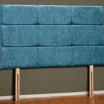 The Range Ravenna Strutted Upholstered Headboard - Wool Jade