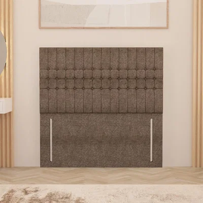 The Range Lexington Tweed Fabric 54" Floor Standing Upholstered Headboard - Coffee / Double