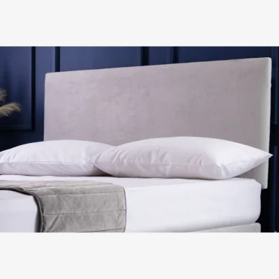The Range Belledorm Faux Suede Plain Headboard Cover - Cloud