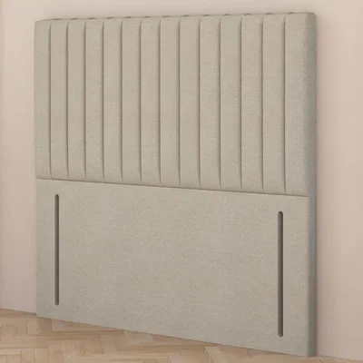The Range Verona Tweed Fabric 54" Floor Standing Upholstered Headboard - Natural / Single