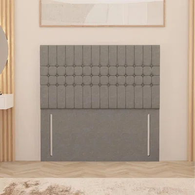 The Range Lexington Linen Fabric 54" Floor Standing Upholstered Headboard - Sage / Single