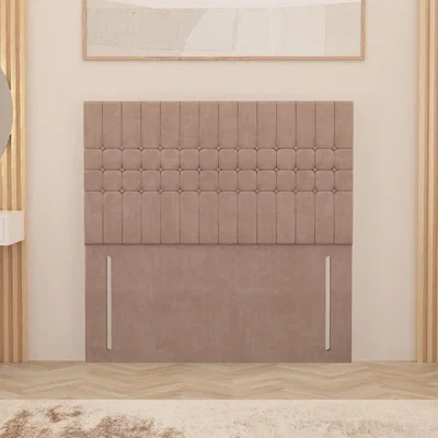 The Range Lexington Plush Velvet 54" Floor Standing Upholstered Headboard - Pink / King