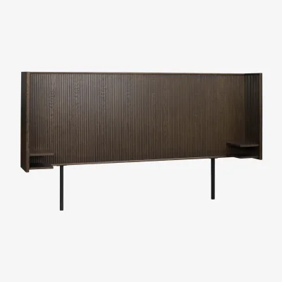 Westwing Oak Wood Headboard Redmond with Shelf