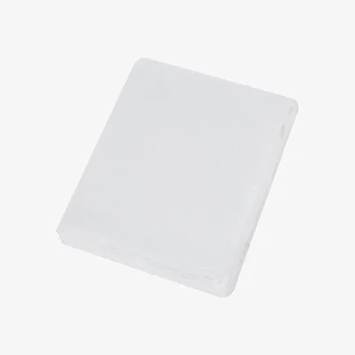 Amara Essentials - Stonewashed Pure Linen Flat Sheet - White - Double