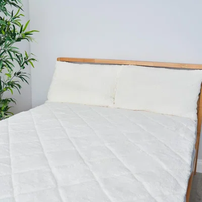 BHS.com Teddy Bear Double Duvet, Cream