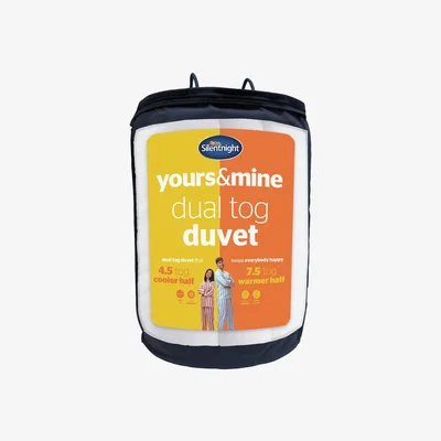 Habitat Silentnight Yours and Mine 4.5/ 7.5 Tog Duvet - Double