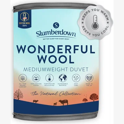 Habitat Slumberdown Wonderful Wool Medium Weight Duvet - Double