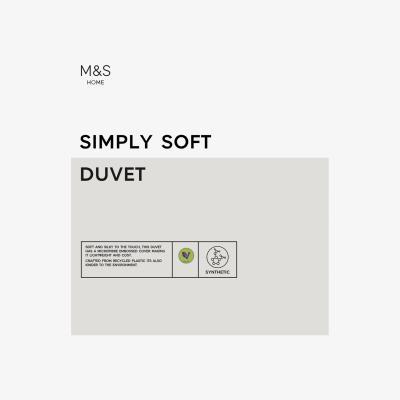 Marks & Spencer M&S Simply Soft 4.5 Tog Duvet - DBL - White, White
