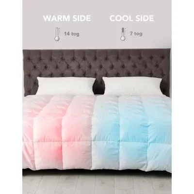 Marks & Spencer Kally Sleep Cotton Mix Dual Tog Duvet - DBL - White, White