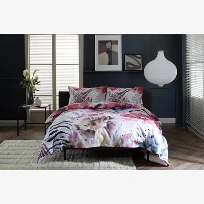 Downtown Deyongs Floral Whisper Duvet Set - Double In Pink