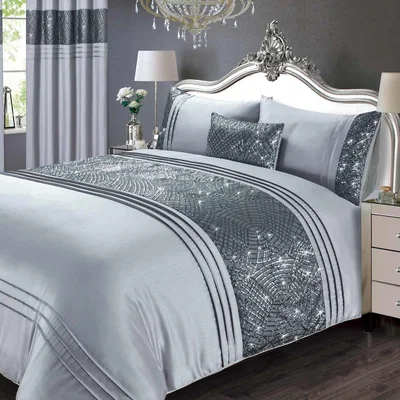 The Range Charleston Duvet Set - Grey / Double