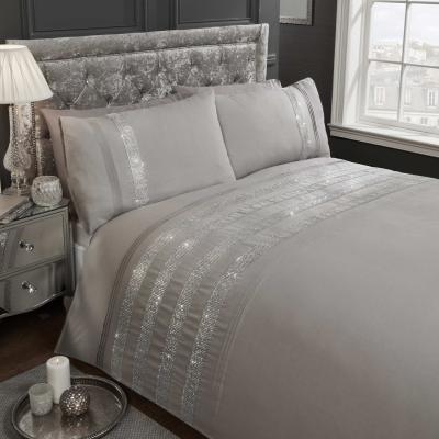 The Range Carly Duvet Set - Grey / Double