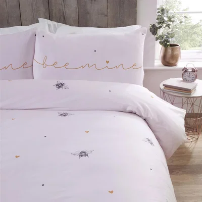 The Range Bee Mine Duvet Set - Pink / Double