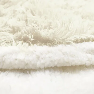 The Range Alaska Cream Thermal Plush Fluffy Faux Fur Duvet Set - Cream / Double