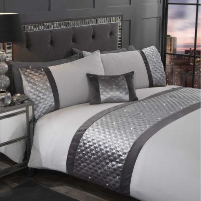 The Range Hollywood Duvet Set - Silver / Double
