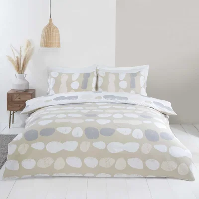 The Range Truro Microfibre Duvet Set - Natural / Double