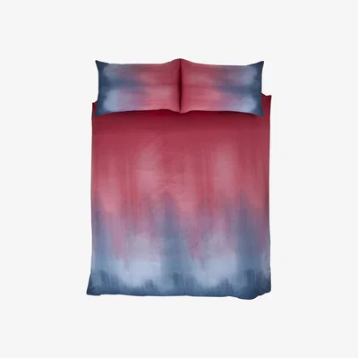 The Range Bold Ombre Design Duvet Set - Red / Double
