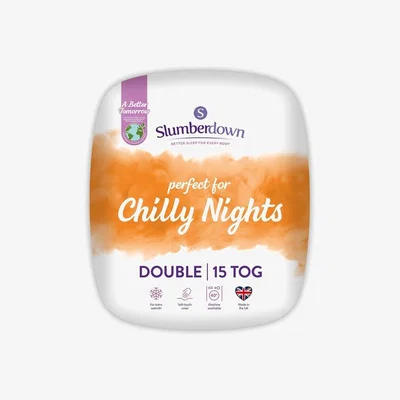 The Range Slumberdown Chilly Nights 15 Tog Duvet - White / Double
