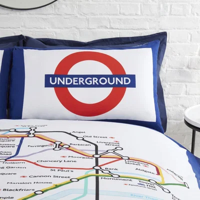 The Range London Underground Duvet Set - Multi / Double